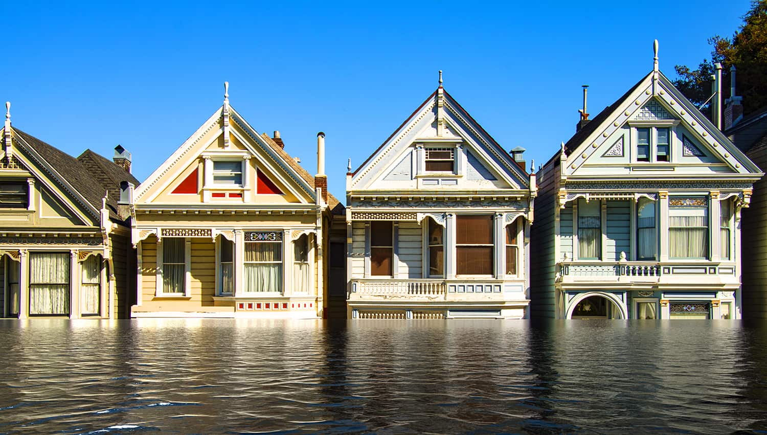 Flood Insurance protects houses against rising waters